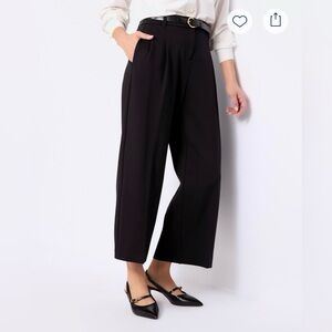 Tribal Black Wide Leg Pants